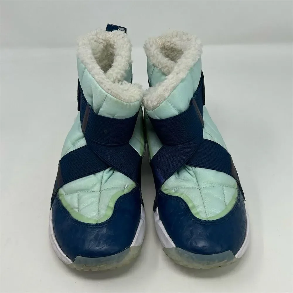 Nike Youth Flex Advance SE PS Winter Snow Boots Blue Pawprints Size 2Y